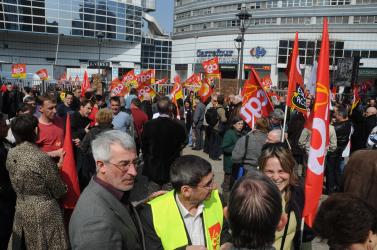 Fabien Engelmann, délégué CGT et membre du FN convoqué au siège de la Confédération générale des travailleurs
