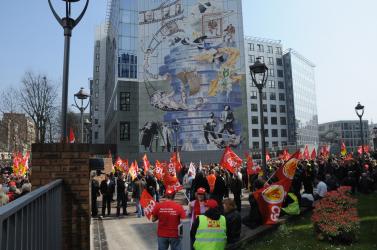 Fabien Engelmann, délégué CGT et membre du FN convoqué au siège de la Confédération générale des travailleurs