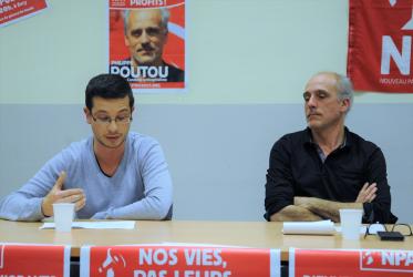 Intervention de Florent Grimaldi Syndicaliste Cgt Renault Lardy et Philippe Poutou Ford Cgt