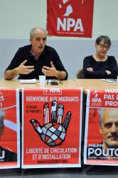 P POUTOU Candidat anticapitaliste meeting Evry Essonne