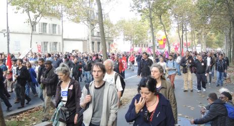 Manifestants contre la loi Travail XXL 19 Octobre Paris Denfert Rochereau