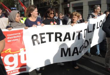 Retrait de la loi Macron UD de Paris Cgt Commerce distribution Services