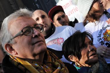 M° Marie-Laure Dufresne-Castets qui défend les travailleurs de PSA Tribunal correctionnel de Versailles et Pierre Laurent Pcf