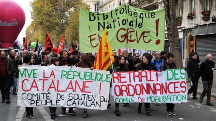 Comité de soutien du peuple Catalan retrait des ordonnances Comité de mobilisation