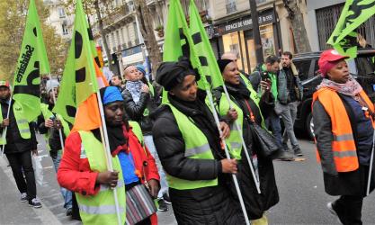 Agents du nettoyage services ONET Sud et FO en Grève