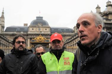 Interview Presse de Philippe Poutou au Palais de justice de Paris
