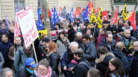 Rassemblement contre le licenciement de Gaël Quirante 26 mars 2018 Paris