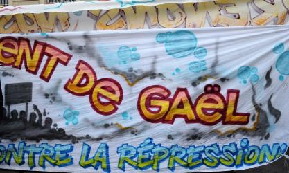 Rassemblement contre le licenciement de Gaël Quirante