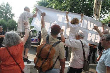 Action de soutien à Nael à Strasbourg et répression rapide