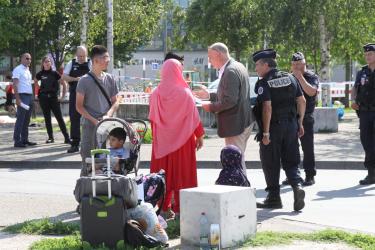 La préfecture fait évacuer le camp de migrant.e.s par les CRS  le 17 août