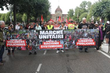 Marche contre le racisme, les violences policières et pour l'égalité à Strasbourg