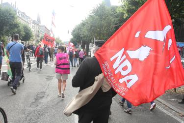 Manifestation pour les salaires à l'appel de l'intersyndicale du 13 octobre