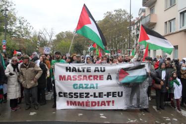 Manifestation pour demander un cessez-le-feu-immédiat à Gaza