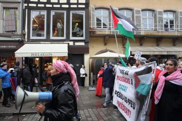 Manifestation pour demander un cessez-le-feu-immédiat à Gaza