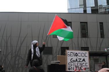 Manifestation pour demander un cessez-le-feu immédiat à Gaza