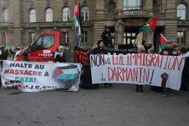 Manifestation conjointe contre la loi Darmanin et de soutien à la Palestine