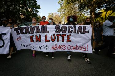 FRANCE - SOCIAL - LABOUR - DEMONSTRATION - JOINT TRADE UNION DEMONSTRATION