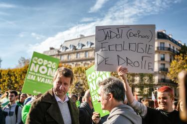 FRANCE - SOCIAL - ENVIRONNMENTAL - RALLY AGAINST COP26 INACTION