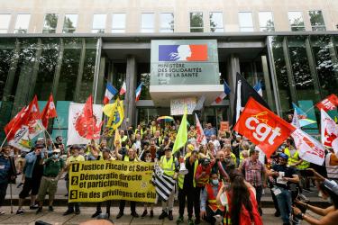 FRANCE - SOCIAL - DEMONSTRATION AGAINST LAY-OFFS