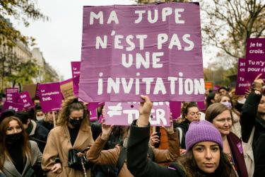 FRANCE - SOCIAL - DEMONSTRATION AGAINST VIOLENCE AGAINST WOMEN