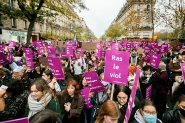 FRANCE - SOCIAL - DEMONSTRATION AGAINST VIOLENCE AGAINST WOMEN