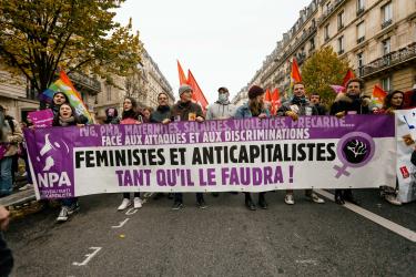 FRANCE - SOCIAL - DEMONSTRATION AGAINST VIOLENCE AGAINST WOMEN