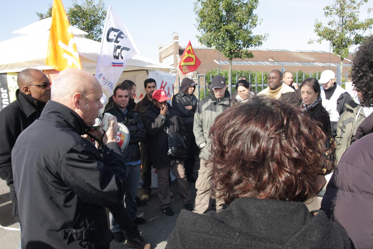 intervention du responsable CGT