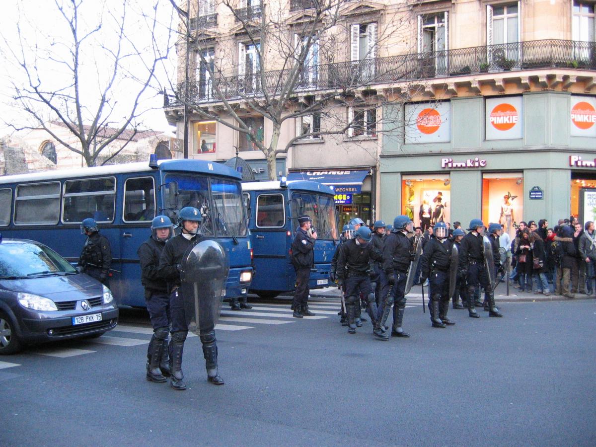 Mouvement contre le CPE. Manifestation parisienne du 14 mars.