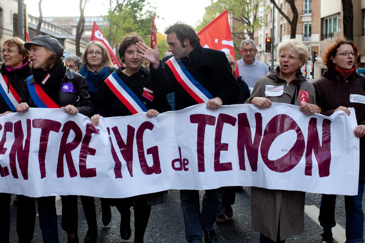 Manifestation unitaire du 14 novembre 2009 pour le maintien du centre IVG de Tenon.