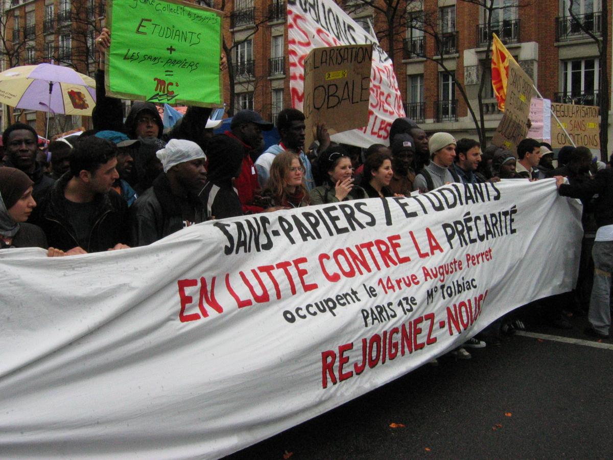 Mouvement contre le CPE. Manifestation parisienne du 28 mars.