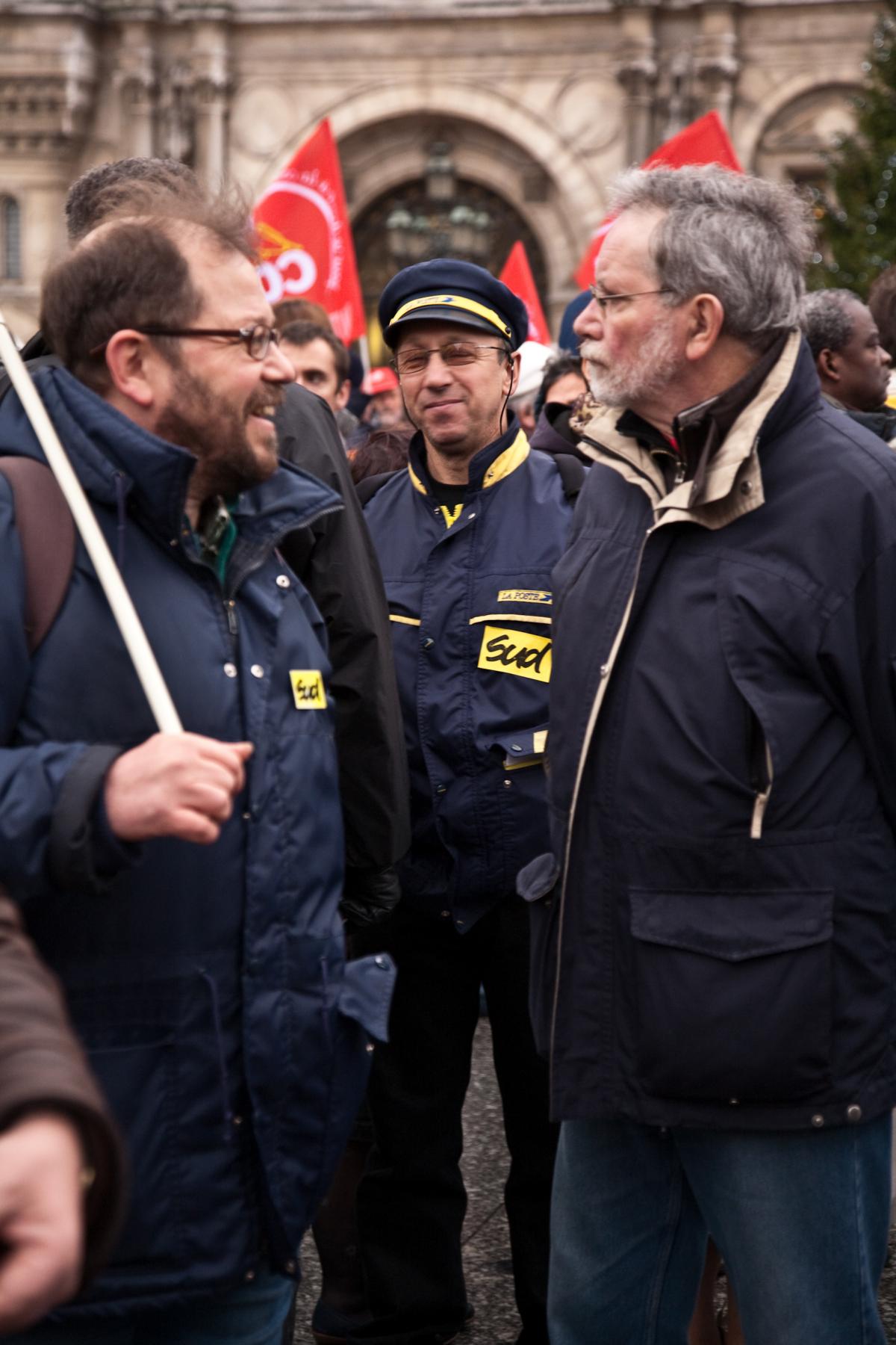 Manifestation contre la privatisation de la poste (28 novembre 2009)