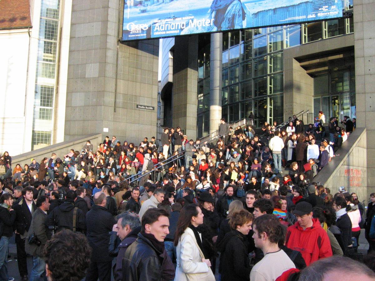 Mouvement contre le CPE. Manifestation parisienne du 31 mars.