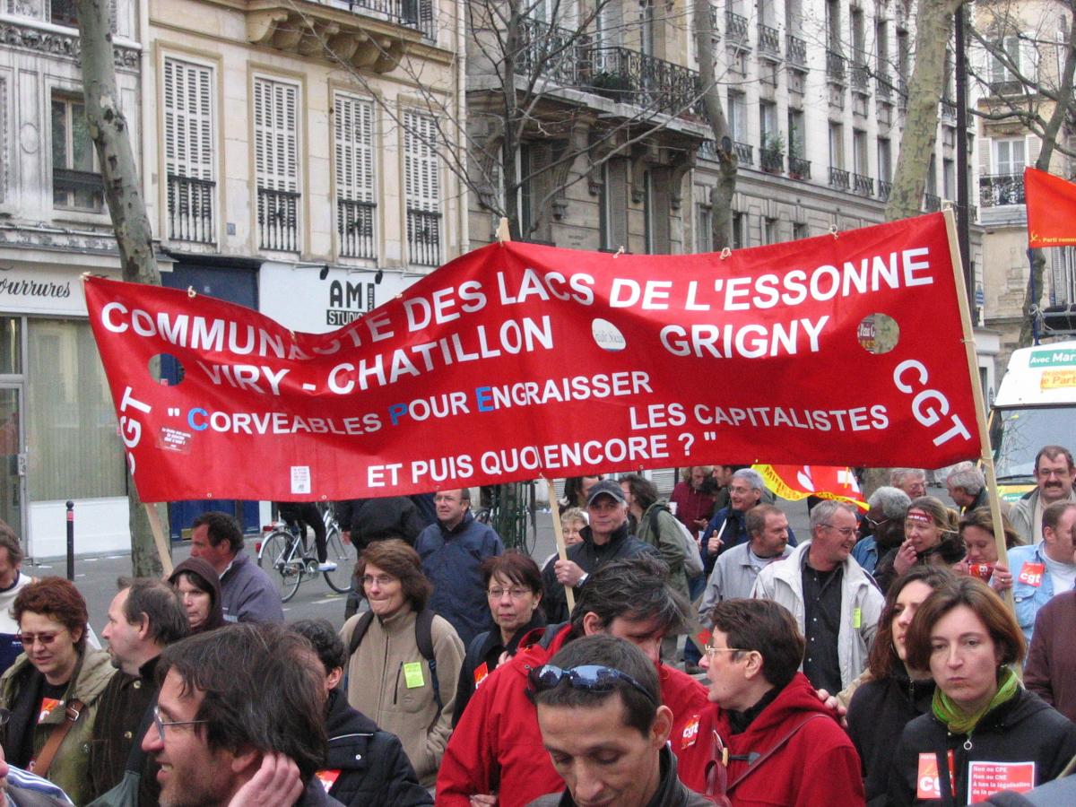 Mouvement contre le CPE. Manifestation parisienne du 4 avril.