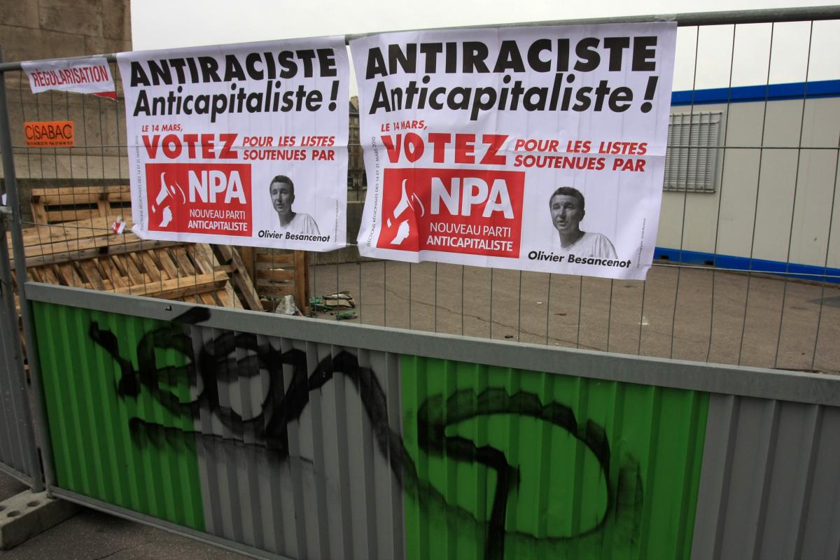 affiche NPA sur le parcours