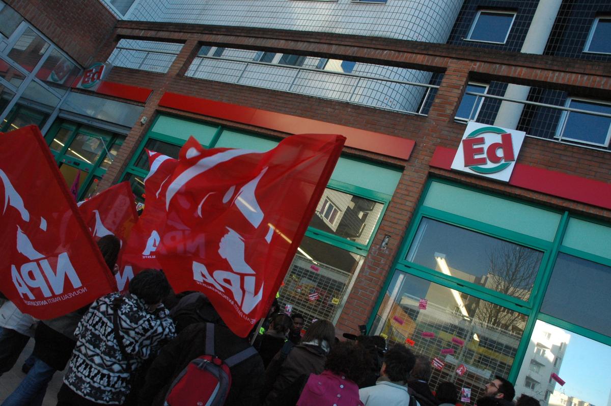 Soutien du Npa Essonne aux salariés ED d'EVRY en grève depuis six semaines.