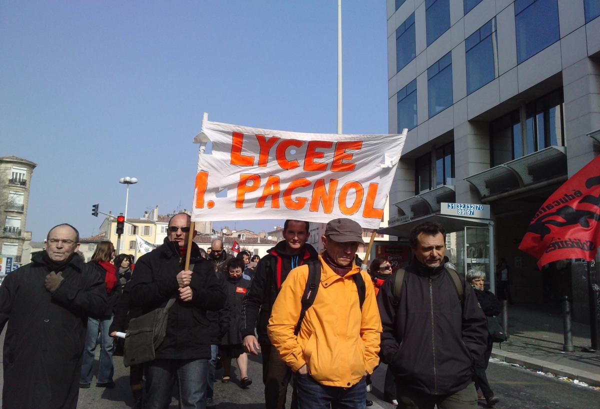 banderole LYCÉE M. PAGNOL