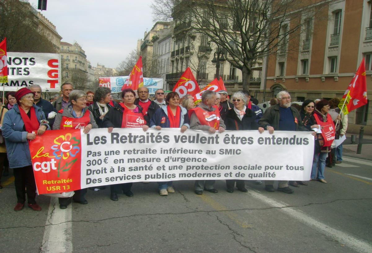 BANDEROLE les retraités veulent être entendus