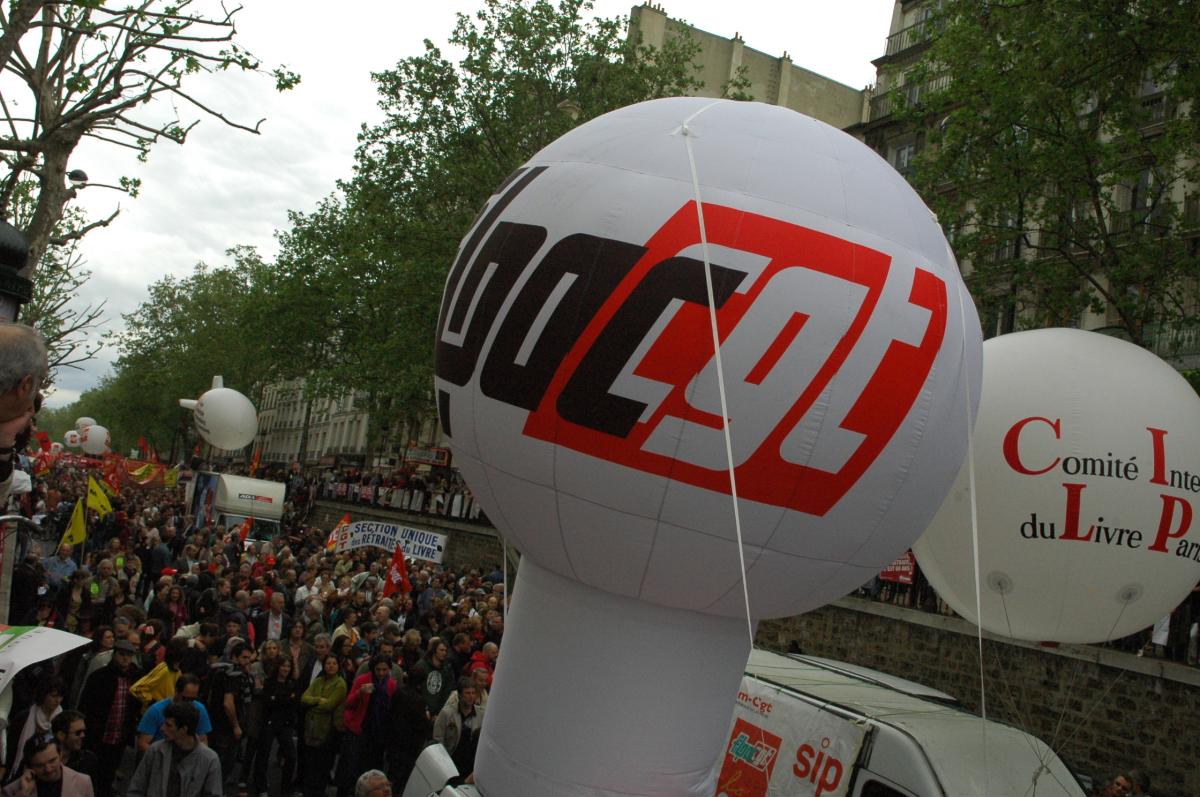 ballon du Comité Inter syndical du Livre parisien Cgt, Fédération FILPAC.