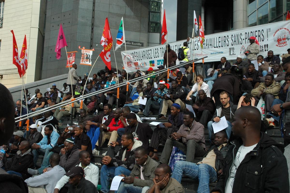 Opéra Bastille occupation des sans-papiers.
