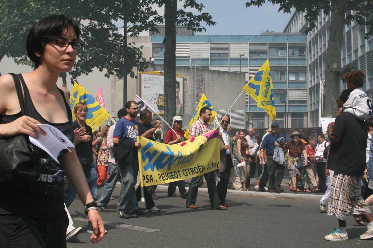 Banderole Sud Auto PSA Peugeot Citroen Aulnay