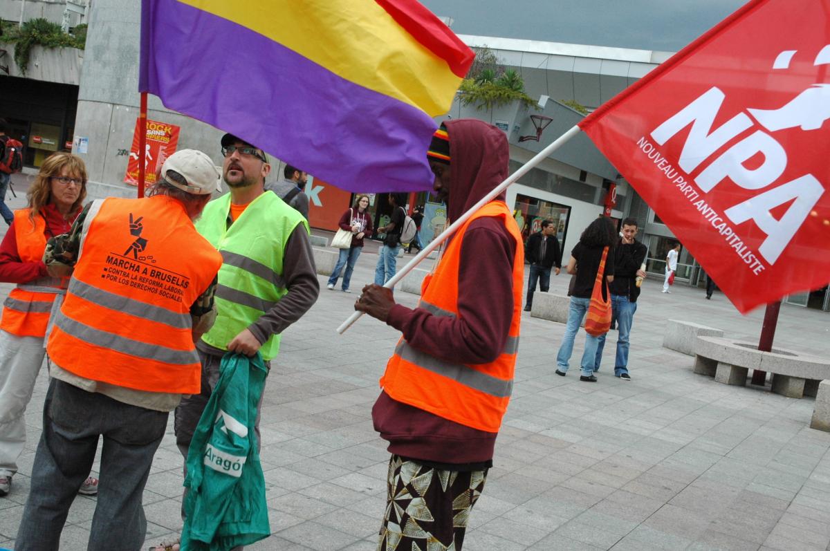 marcheurs du Collectif d'Aragon.