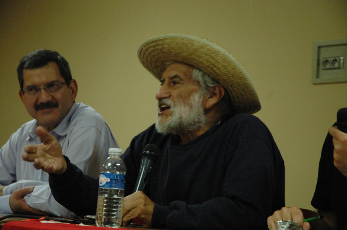 Hugo Blanco, directeur du journal, Lucha Indígena basé à Cusco, ville du sud-est du Pérou.