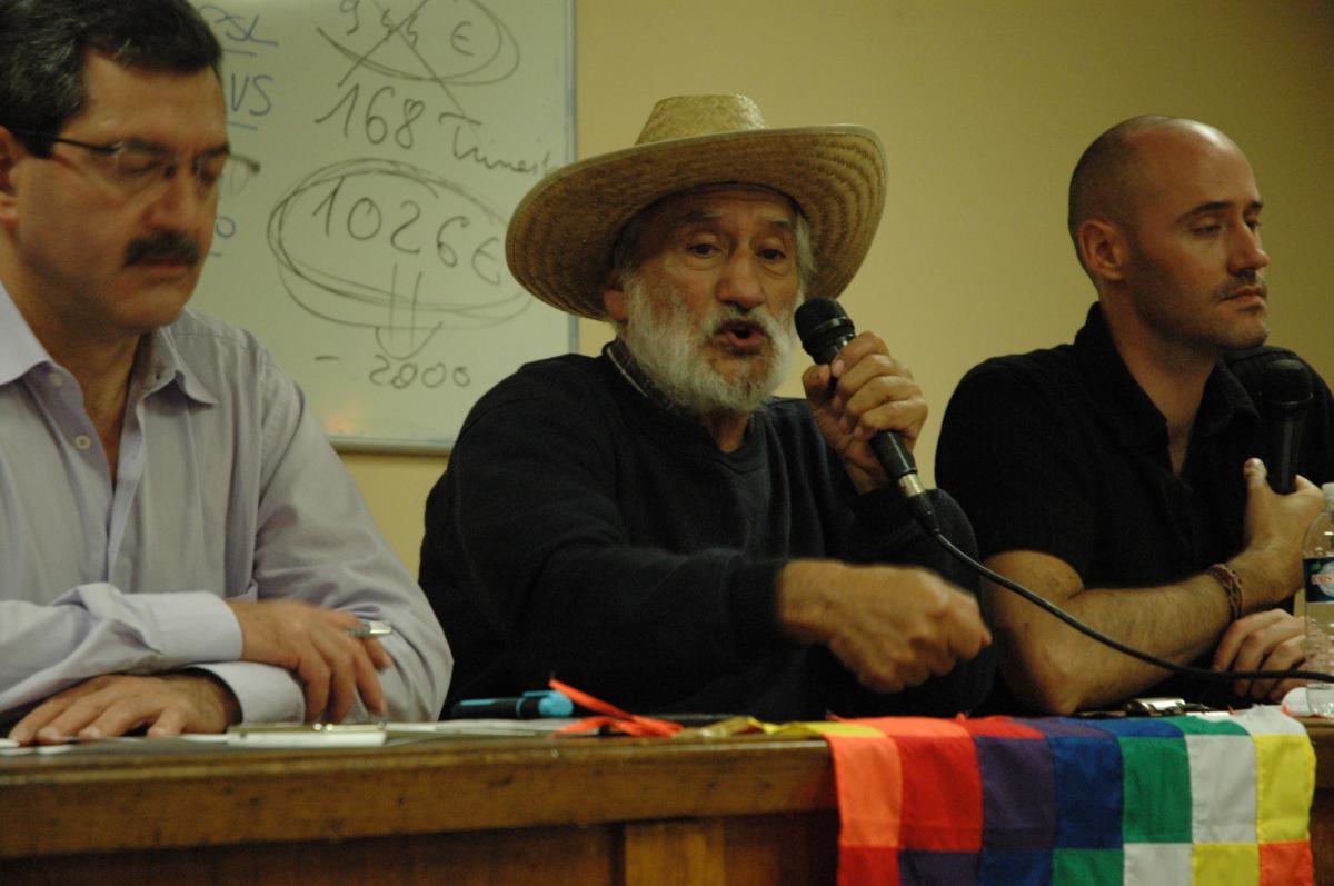 Hugo Blanco directeur du journal, Lucha Indígena au Pérou.