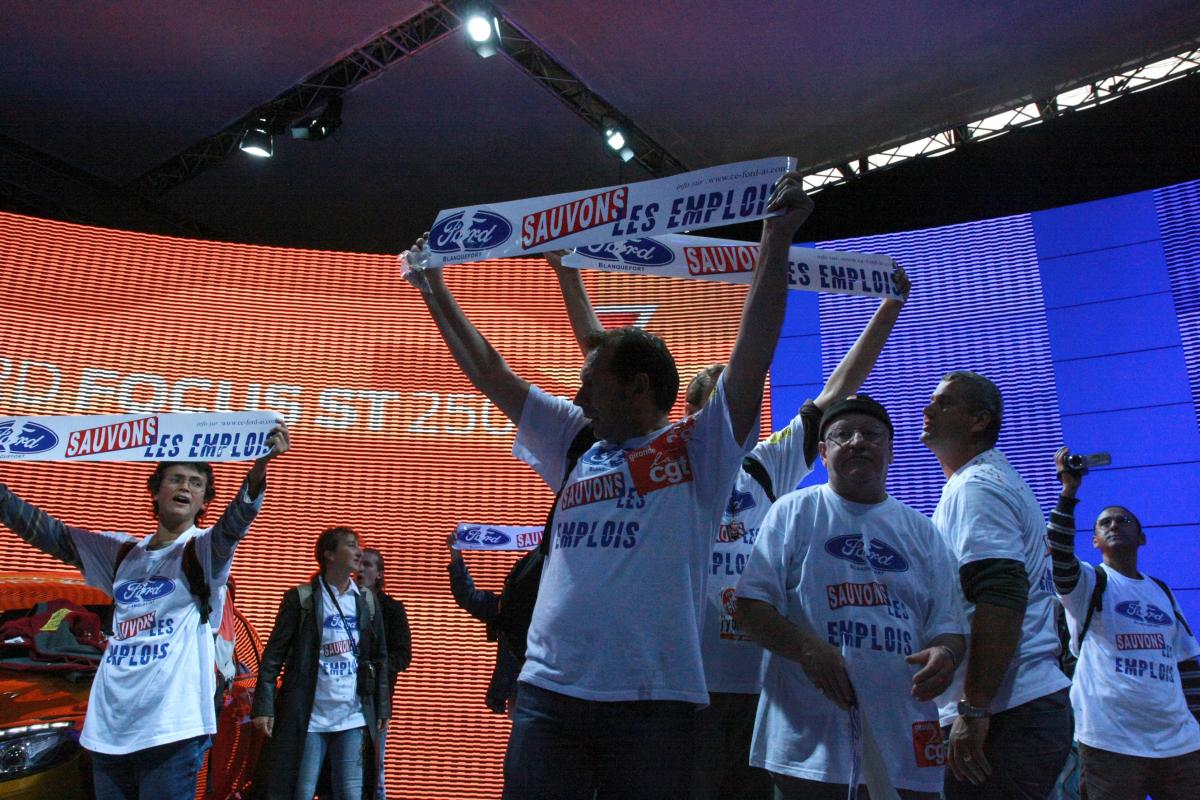 manifestation dans le stand