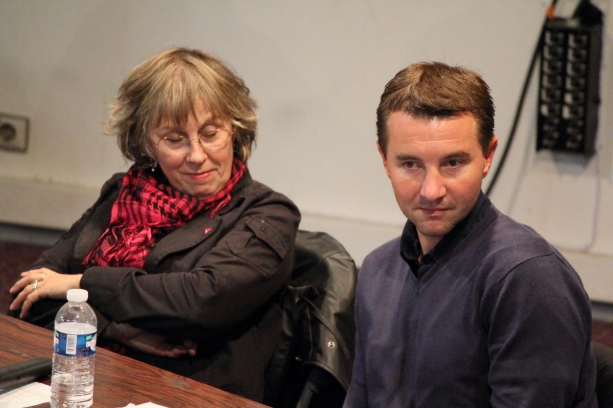 Olivier Besancenot et Fabienne Lauret (retraitée de Renault)