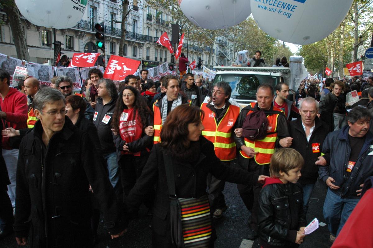 manifestants Cgt de l'union départementale de l'Essonne.