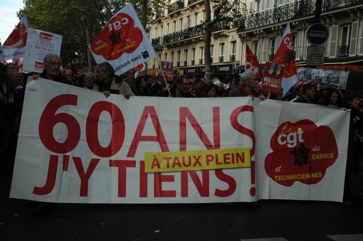 banderole soixante ans j'y tiens! a taux plein
