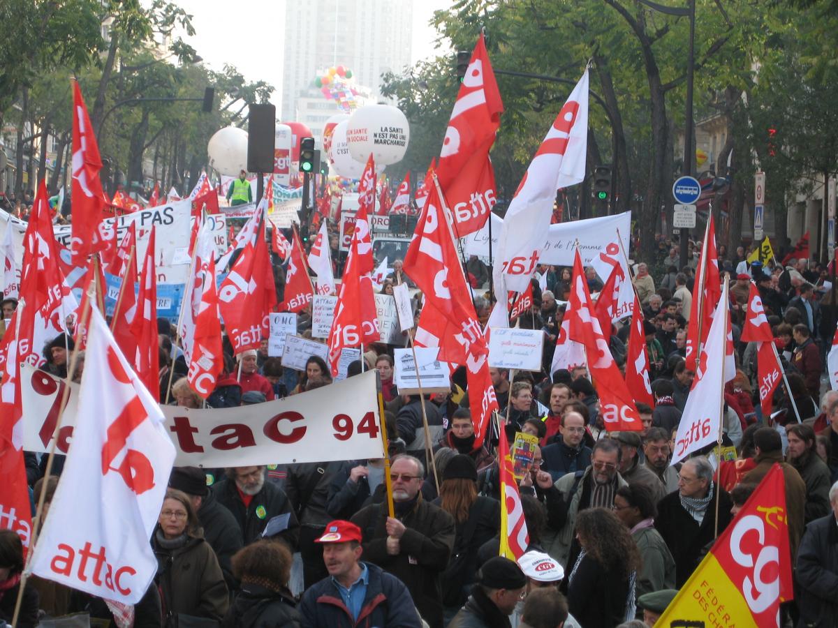 Manifestation en faveur des services publics