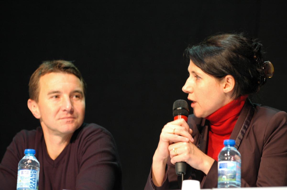 Myriam Martin et Olivier Besancenot à la conférence nationale du NPA