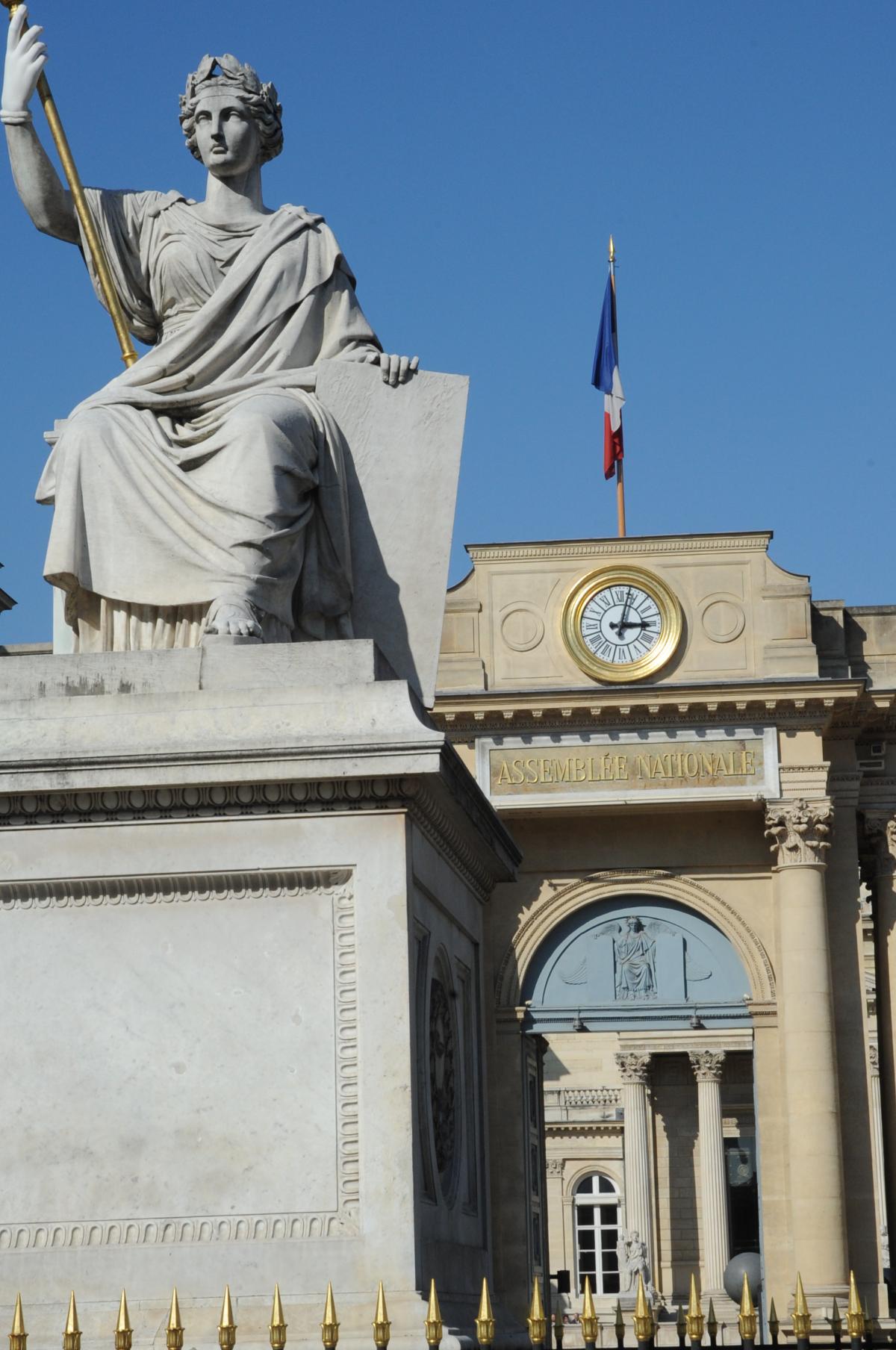 entrée de l'Assemblée Nationale